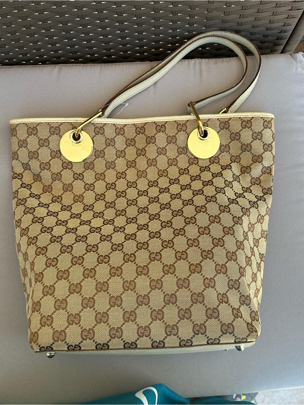 Gucci GG Monogram Tote Bag | Made in Italy | Gold Hardware|COA Inluded| - Picture 8 of 13